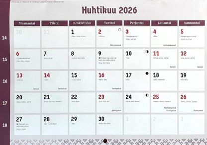 Taivaannaulan perinnekalenteri 2026 - Huvitukset - Image 3