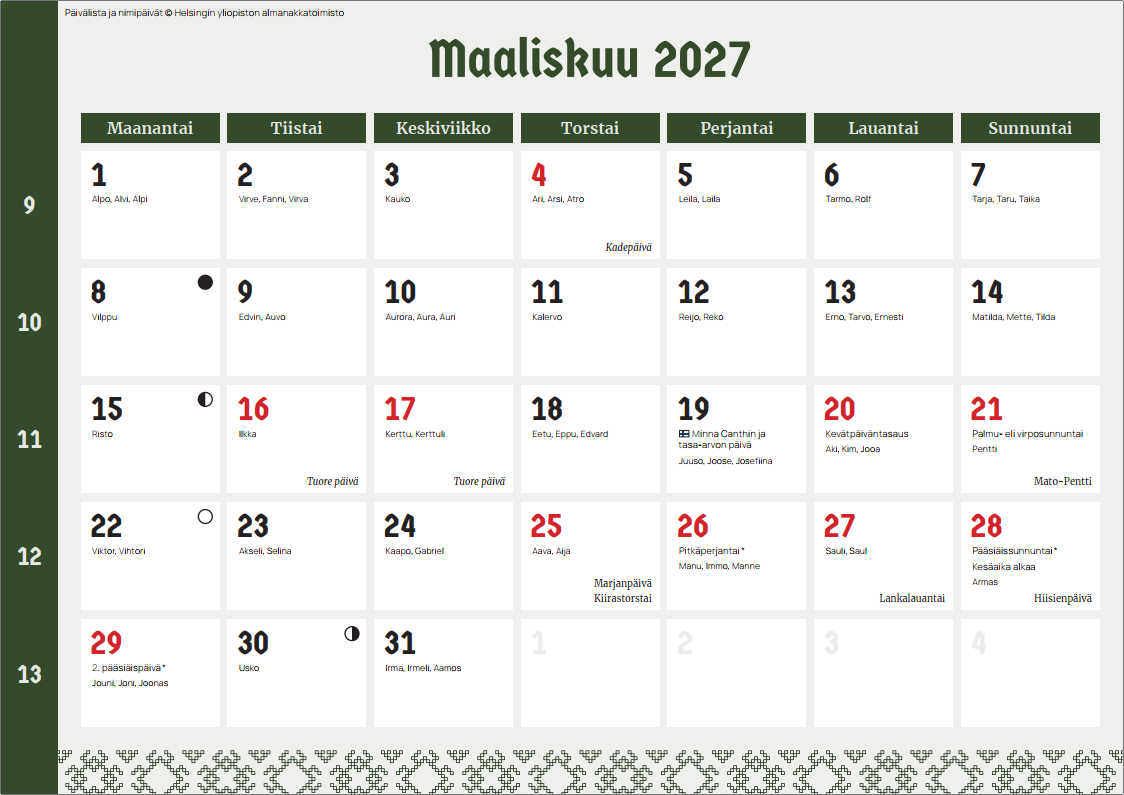 Taivaannaulan perinnekalenteri 2027 - Perinneruoka - Image 3